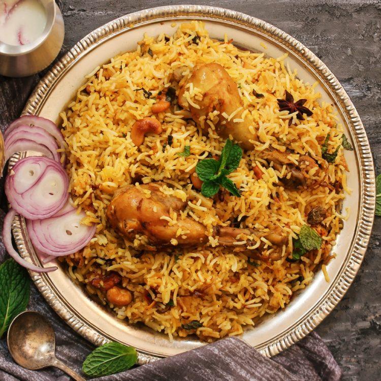 Hyderabadi Biryani, a India dish