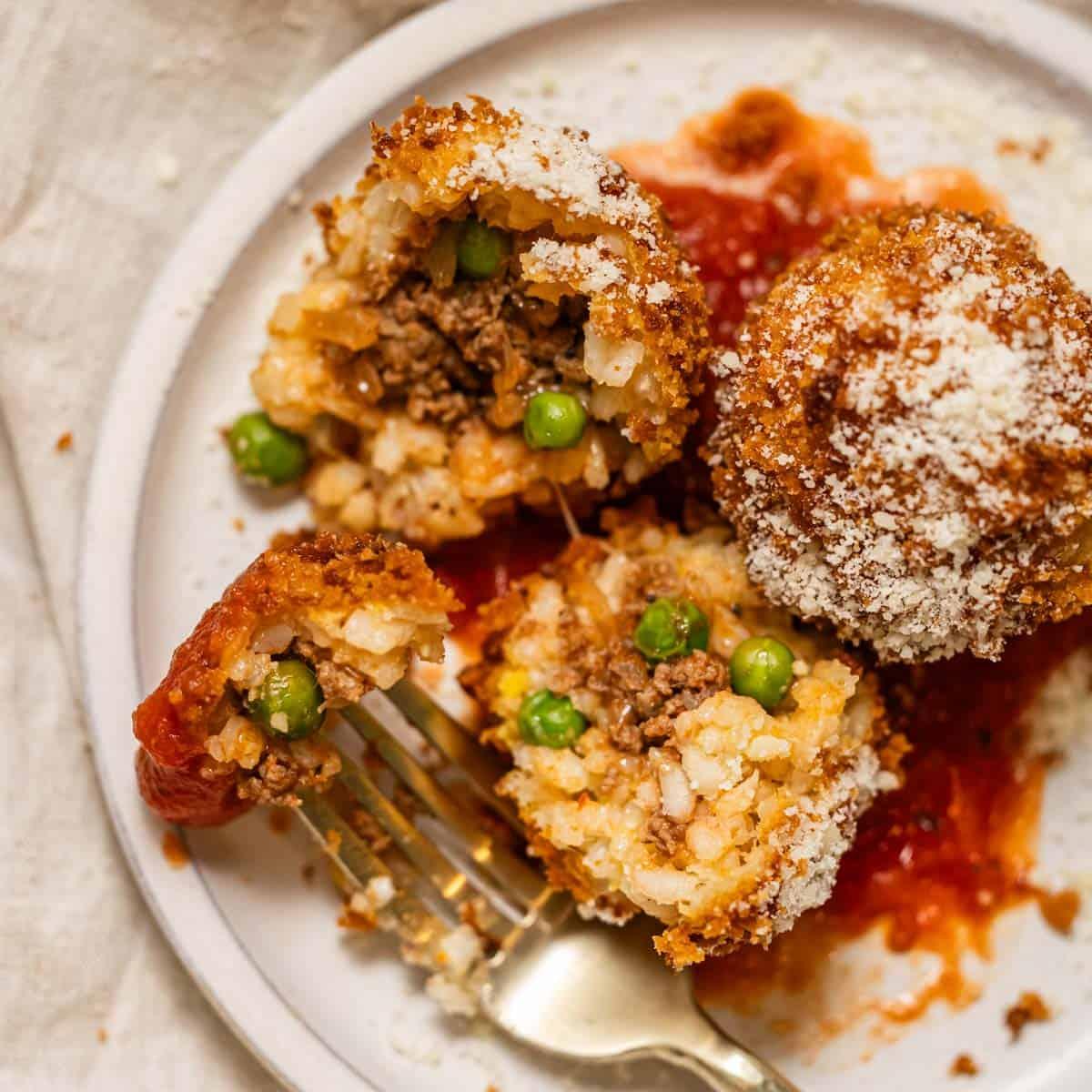 Sicilian Arancini, a Italy dish